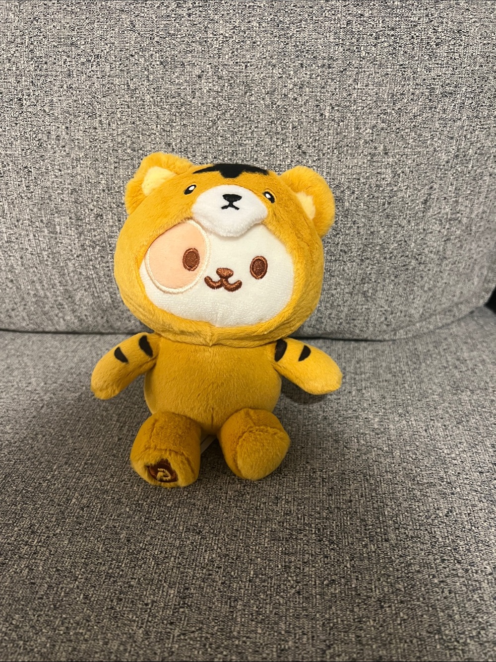 Plush Tiger Costume Bear - Yellow Soft Kids Toy